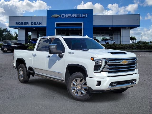 2026 Chevrolet Silverado 2500 HD High Country in Polar White Tricoat — front three-quarter view