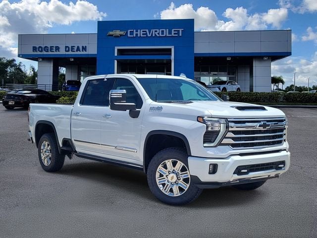 2026 Chevrolet Silverado 2500 HD High Country in Polar White Tricoat — front three-quarter view