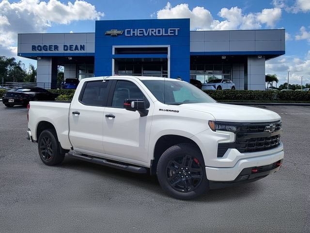 2026 Chevrolet Silverado 1500 RST in Summit White — front three-quarter view