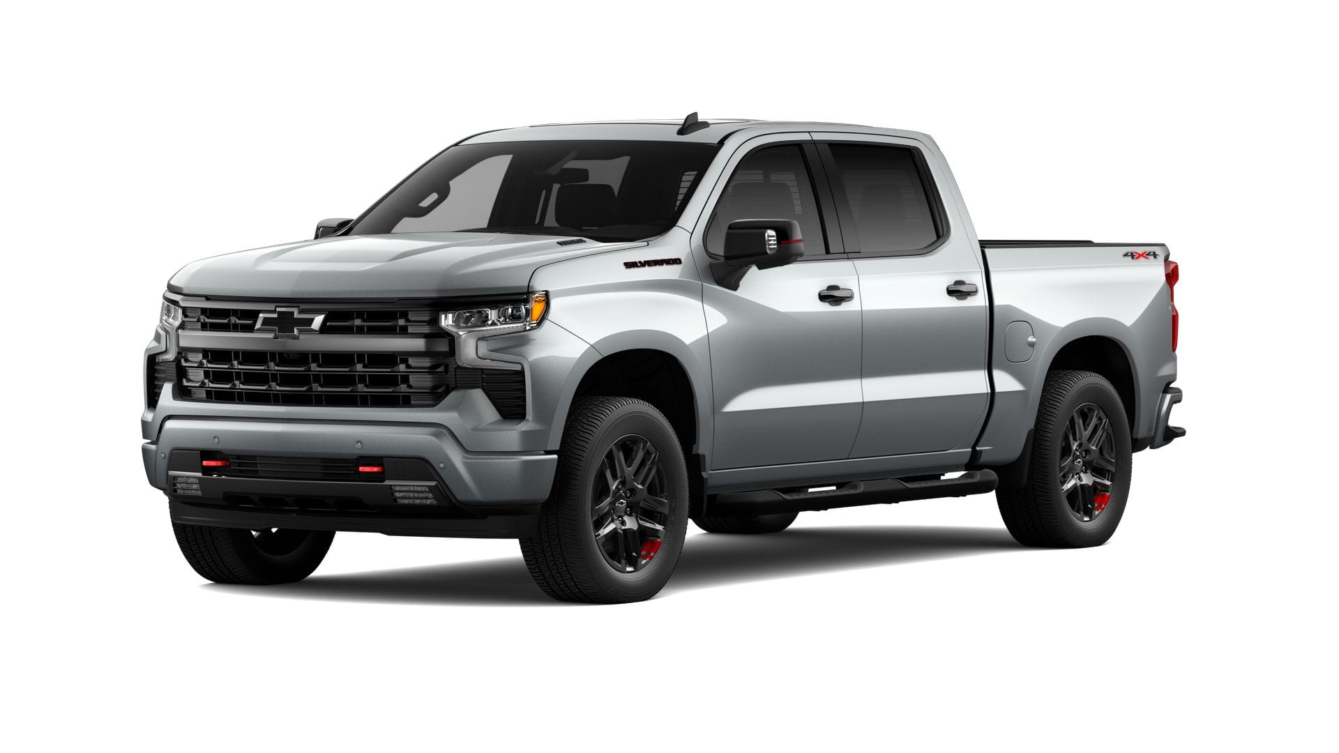 2026 Chevrolet Silverado 1500 RST in Sterling Gray Metallic — front three-quarter view