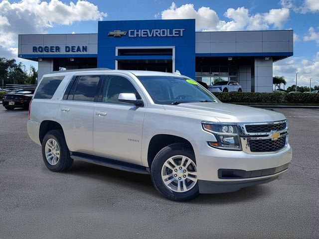 2019 Chevrolet Tahoe LT in Silver Ice Metallic — front three-quarter view