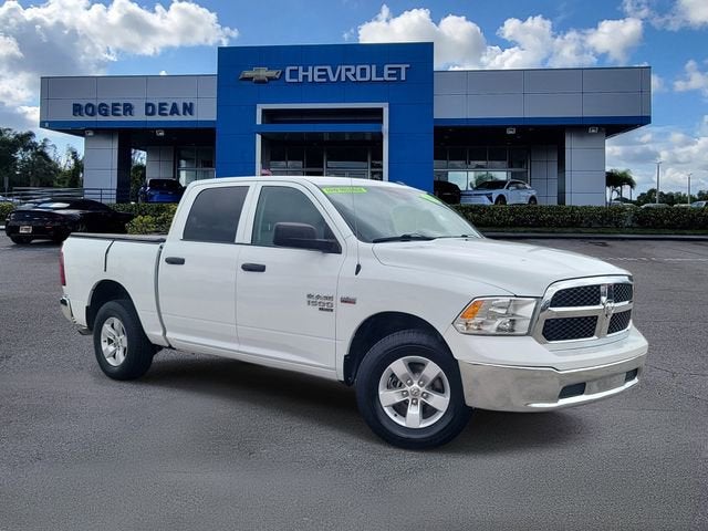2022 RAM 1500 Classic Tradesman in Bright White Clea — front three-quarter view