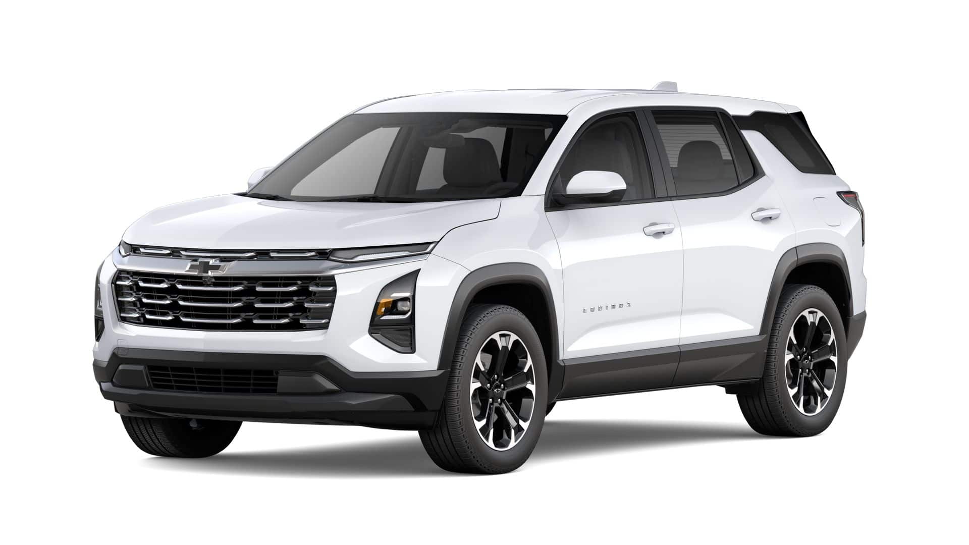 2027 Chevrolet Equinox LT in Summit White — front three-quarter view