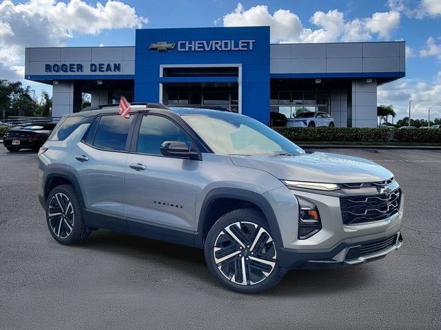 2027 Chevrolet Equinox FWD RS in Sterling Gray Metallic — front three-quarter view