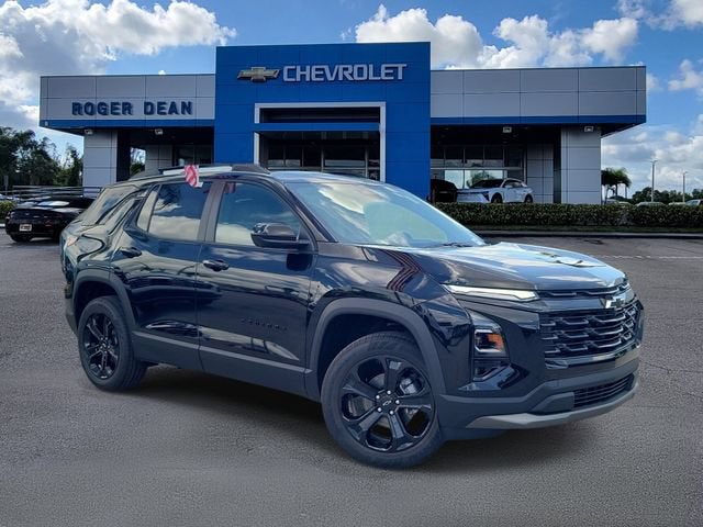 2026 Chevrolet Equinox LT in Mosaic Black Metallic — front three-quarter view