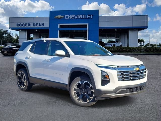 2026 Chevrolet Equinox LT in Summit White — front three-quarter view