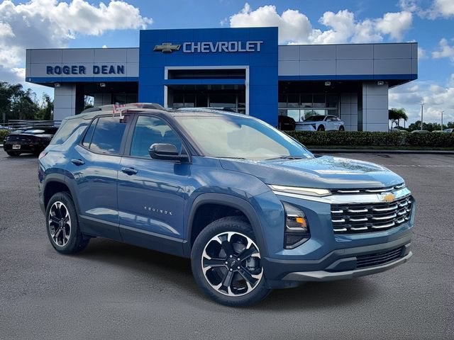 2026 Chevrolet Equinox LT in Lakeshore Blue Metallic — front three-quarter view