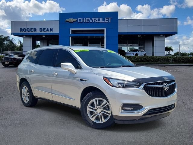 2021 Buick Enclave Essence in Includes Spectra Gray Lower Exterior Accent Color.) — front three-quarter view