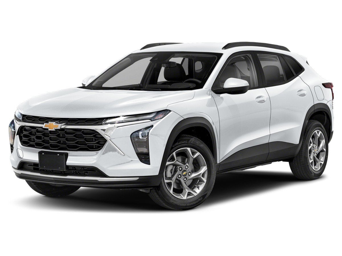 2026 Chevrolet Trax LT in Cypress Gray — front three-quarter view